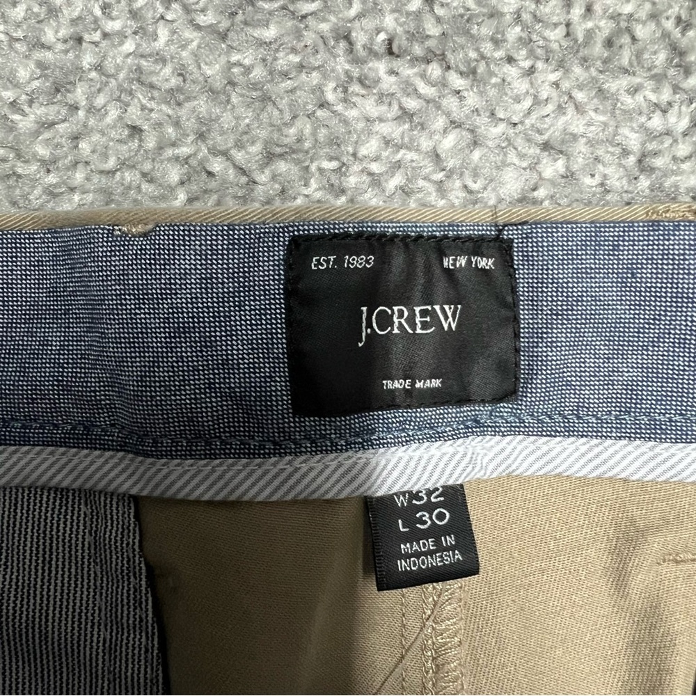 J.Crew Pants Mens 32x30 Tan Chinos 1040 Athletic Tapered fit stretch AV209 NEW - Picture 6 of 11